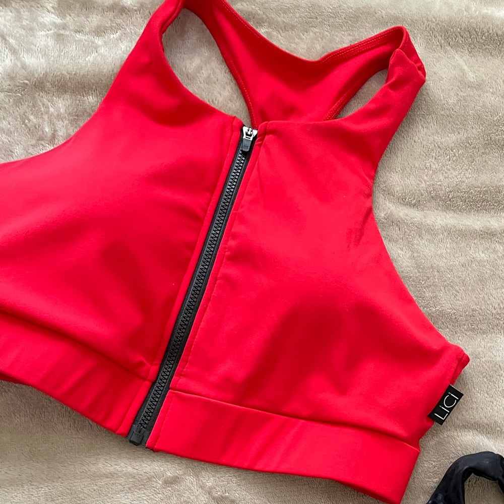LiCi Vixen Racer Zip Up Bra / S